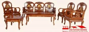Kursi Tamu Jati Jepara Hongkong Pot ( TFI 011 )